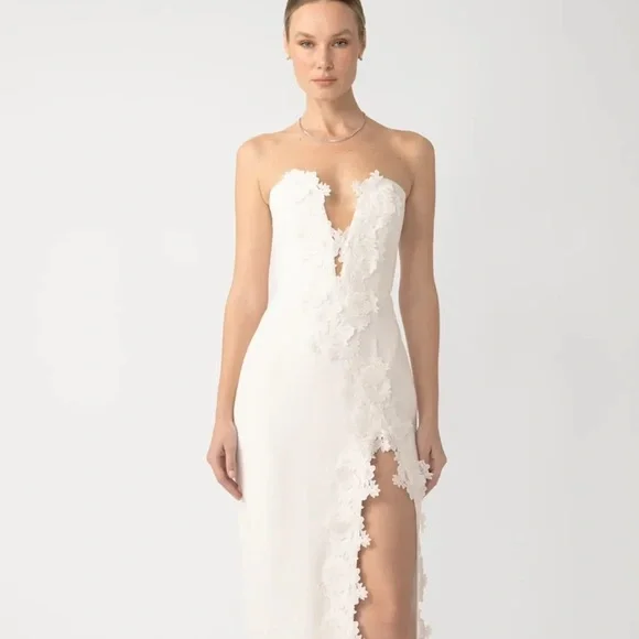 SAU LEE Florence Dress in White - Picture 2 of 16